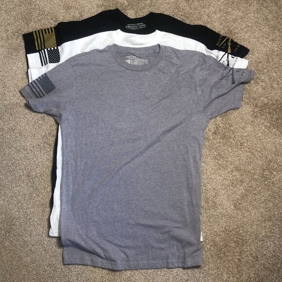 Grunt Style Men's T-Shirt Size Medium Short Sleeve Patriotic Lot of 3 "Basic" - Picture 1 of 13